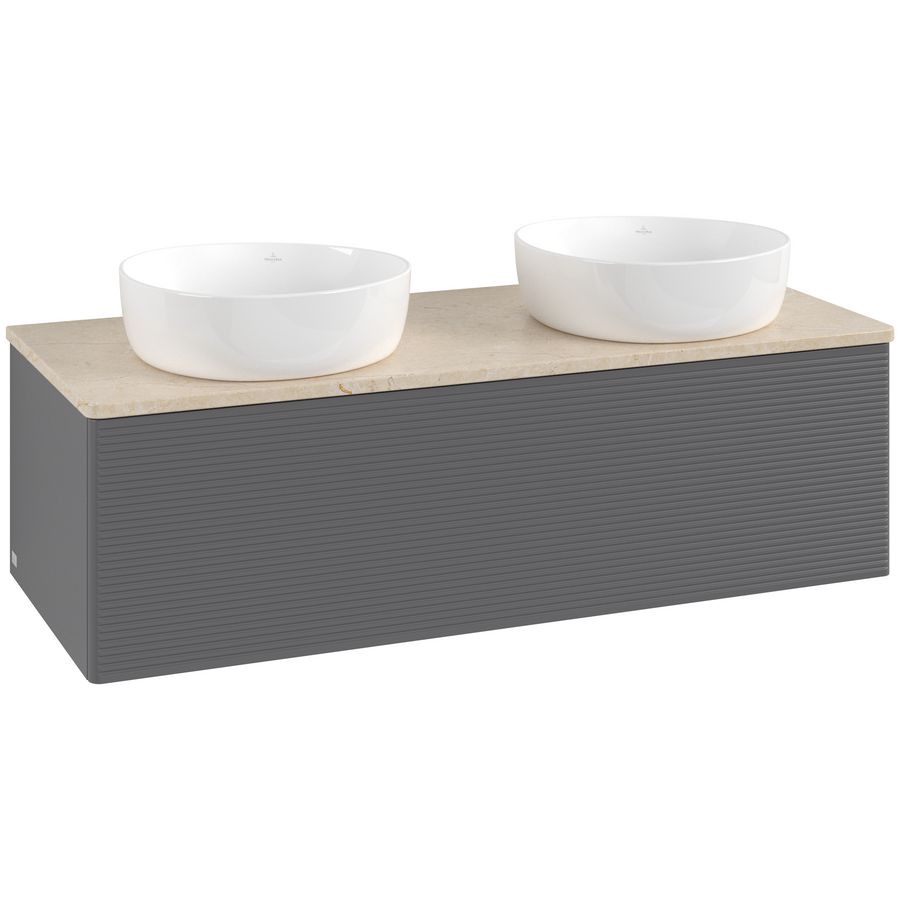 Wastafelonderkast Antao 1200x360x500mm Antr. Matt Lacquer L35113GK