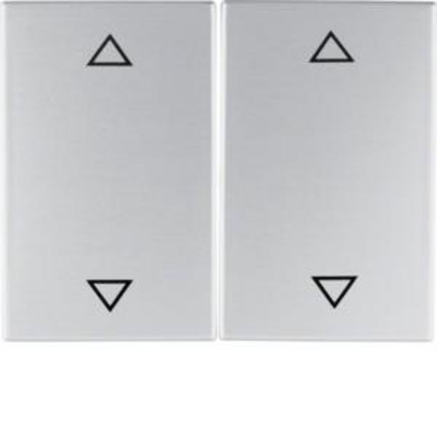 Wippen dubbele jaloezieschakelaar bediening berker K.1/K.5 aluminium