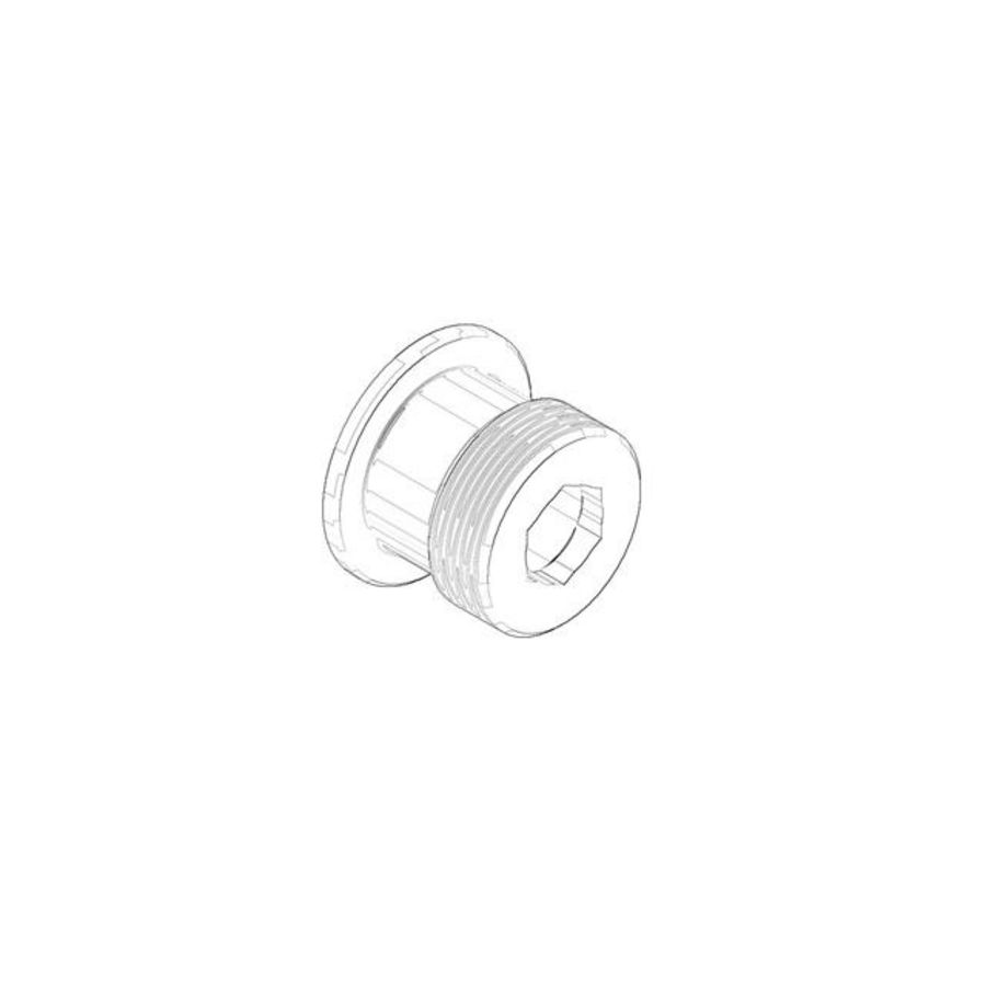 Huls 29x21mm Mat Zwart