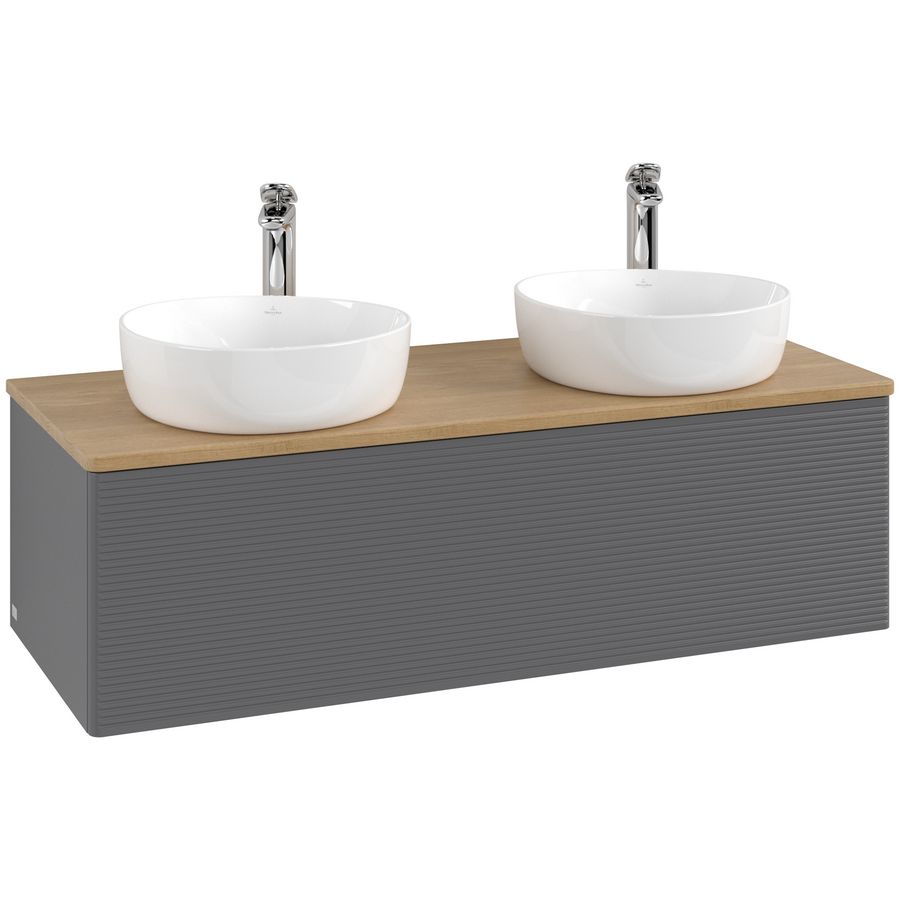 Wastafelonderkast Antao 1200x360x500mm Antr. Matt Lacquer L35151GK