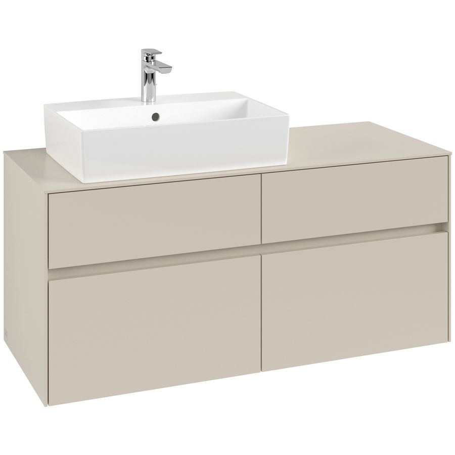 Wastafelonderkast Collaro 1200x548x500mm Cashmere Grey C129B0VN