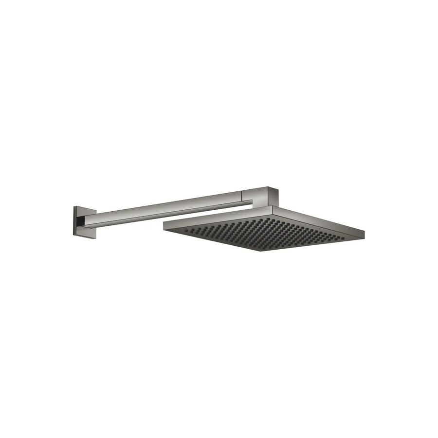 Regendouche wandbevest. FlowReduce 300x240mm Dark Chrome