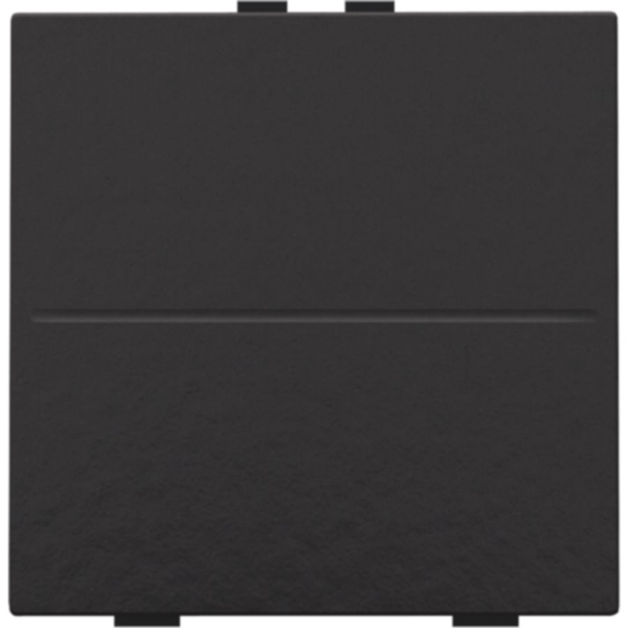 Enkelv. toets RF schakelaar/drukknop + 2 bedienknoppen pianoblack