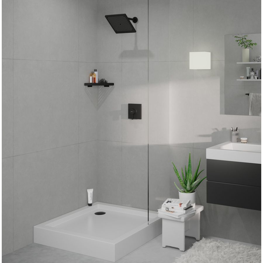 Crometta E hoofddouche 240 1 straalsoort mat zwart