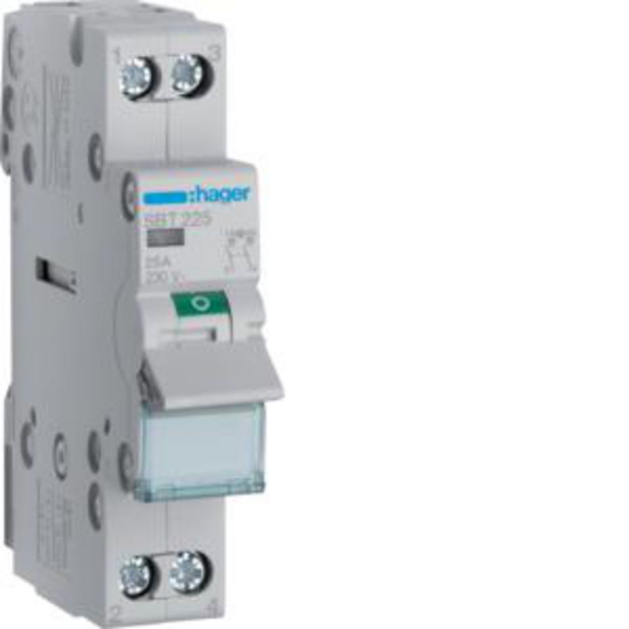 Modulaire lastscheider 2P 25A indicatielamp aansl. boven