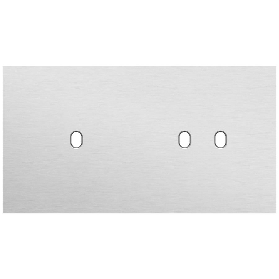 Tweevoudige afdekpl. horizontaal 71mm centerafstand een enke