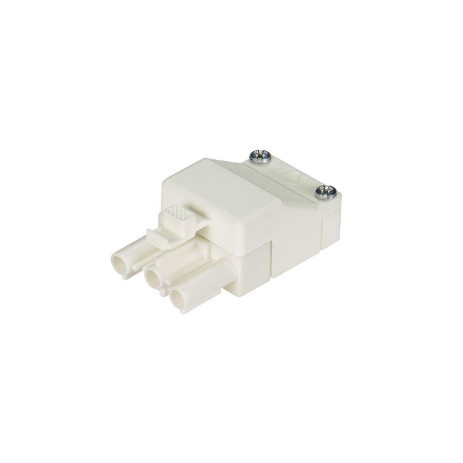 Stekerdeel met trekontlasting ST18/3S ZEV wit flm VVE=100