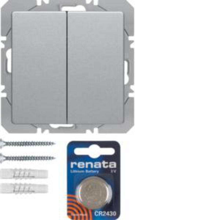 Vlakkewandzender KNX-RF 2-v batterij berker Q.1/Q.3/Q.7