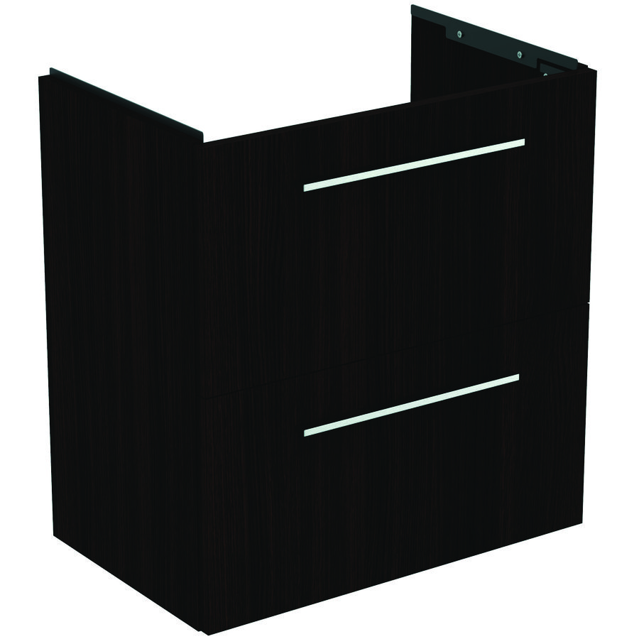 Wastafelmeubel I.LIFE-S 60cm 2x la coffee donker eiken