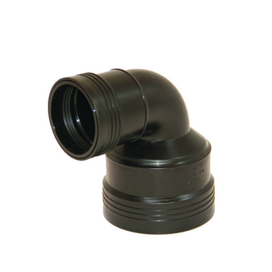 Wafix PP manchet verloopbocht 88° 75x50mm zwart