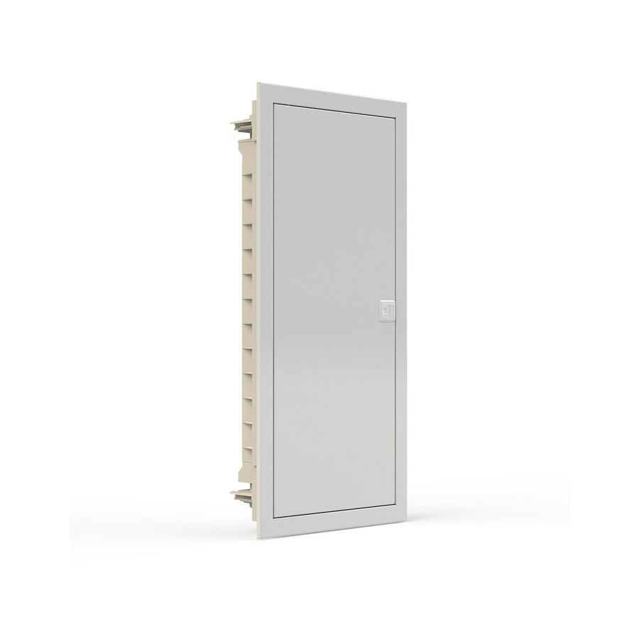 Installatiekast kunststof+wit metaal deur opbouw IP40 4 rijen