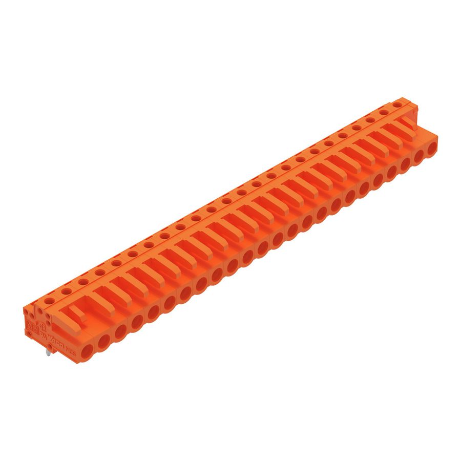 THT FE steker HA raster 5,08mm oranje 232-284 VVE=10