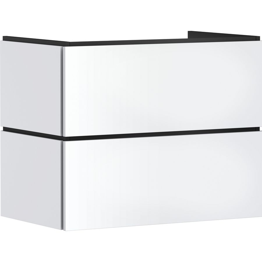 Badmeubel Xilesa E 780/470+2 lades PushOpen wastafel mat wit