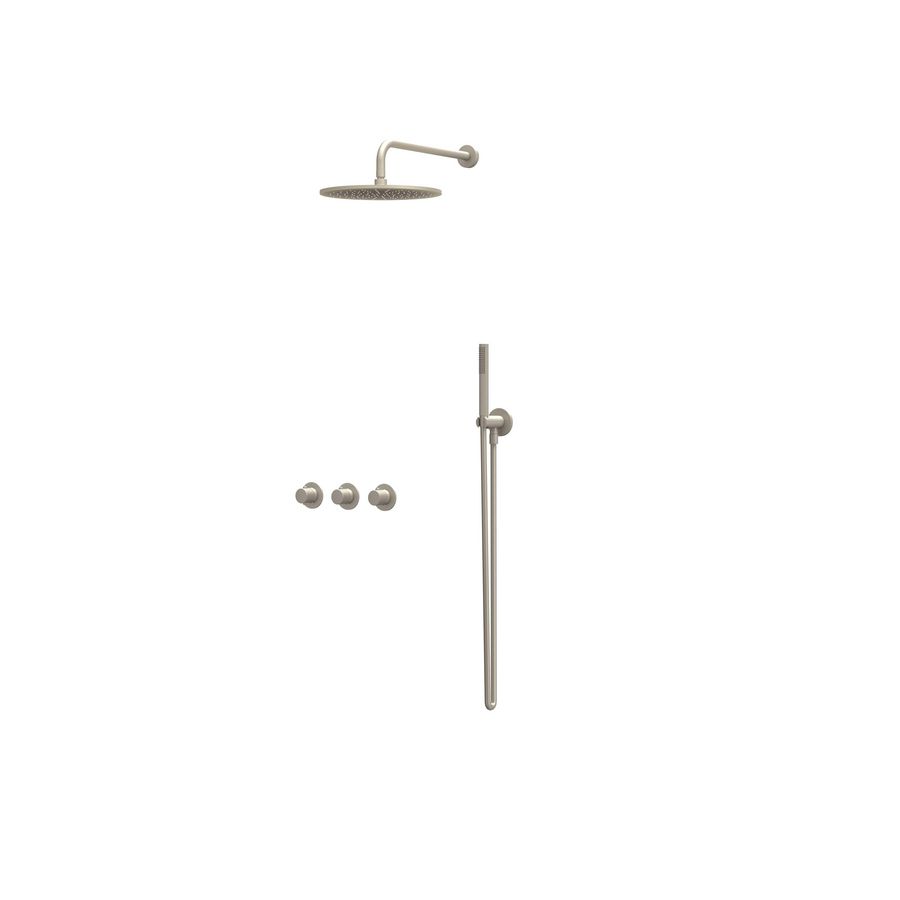 Afbouwdeel regendouche Combiset Nexus 4 inbouwthermostaat gebor. nickel CSN4EXGNAFAA excl. inbouwbox
