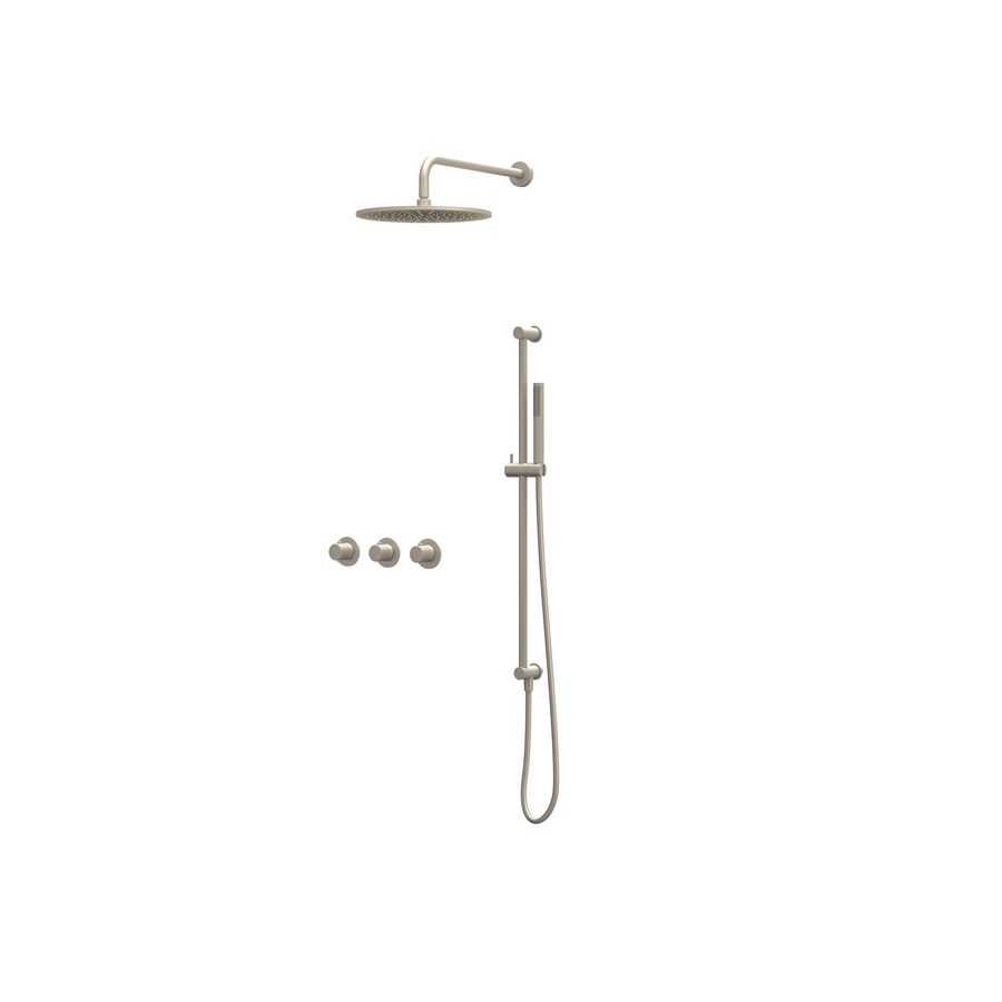 Afbouwdeel regendouche Combiset Nexus 4 inbouwthermostaat gebor. nickel CSN4EXGNAFAB excl. inbouwbox