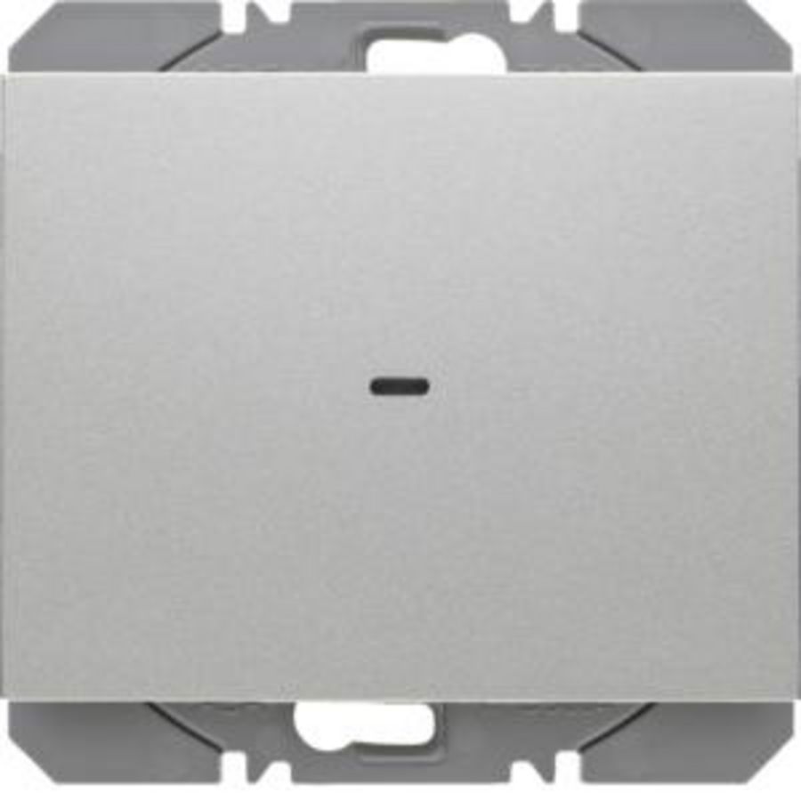 Vlakkewandzender KNX-RF 1-v batterij berker K.5 aluminium