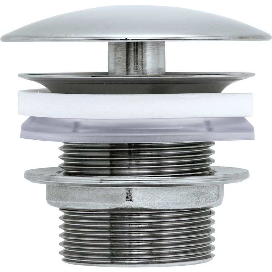 Afvoerventiel roestvrij staal Geborsteld 72x72x69mm