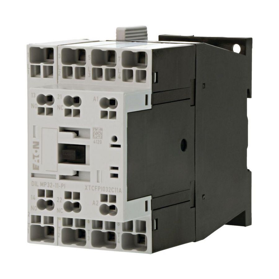 Magn.schakelaar DILMP32(220V50/60HZ) 22A 1m1v AC1 4-polig Push-