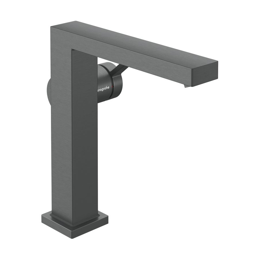 Tecturis E 1-hendel wastafelmengkraan 150 Fine CoolStart met PushOpen Brushed Black Chrome