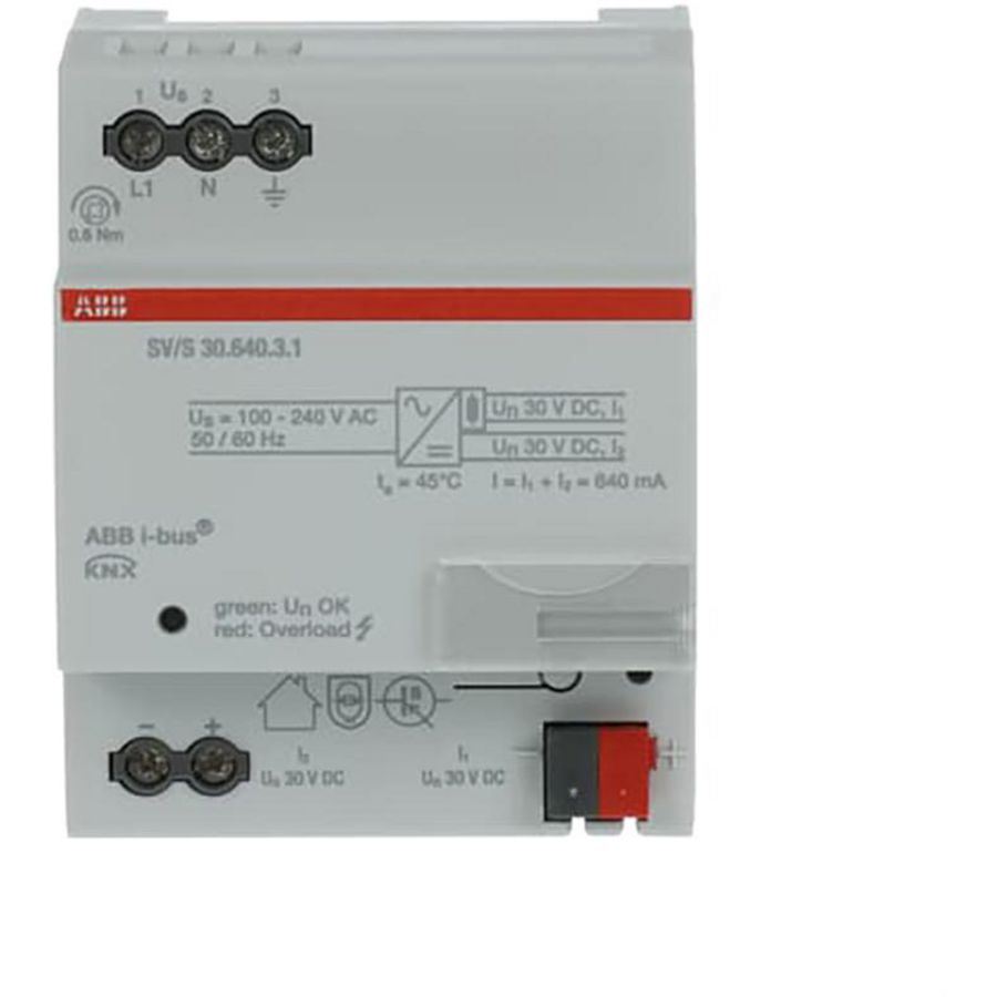 Voeding KNX 640 mA DIN-rail (SV/S 30.640.3.1)