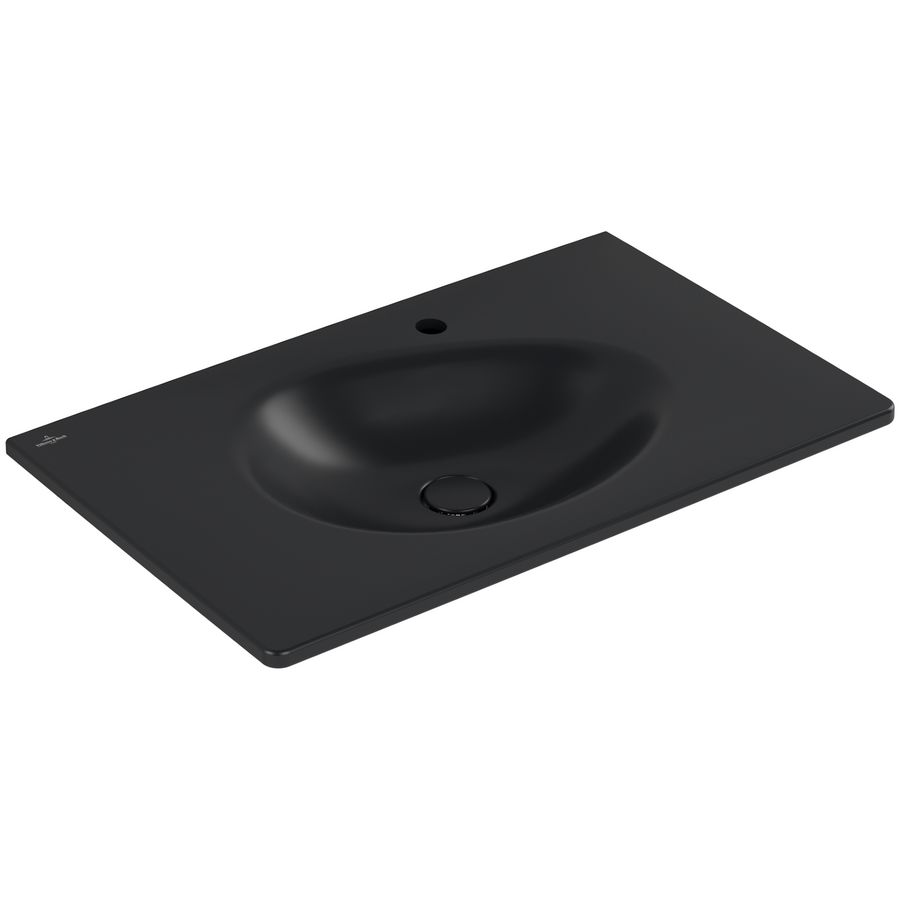 Meubelwastafel Antao 800x500mm Pure Black CeramicPlus 4A7581R7