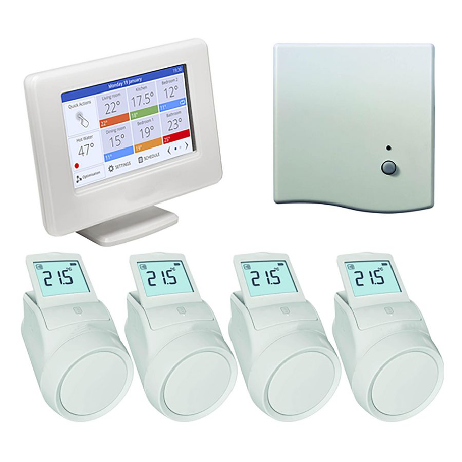 Evohome Wifi 4 zone radiator + ketelpakket modulerend 4xHR91