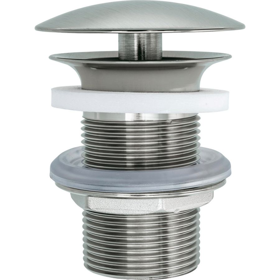 Afvoerventiel roestvrij staal Geborsteld 72x72x95mm