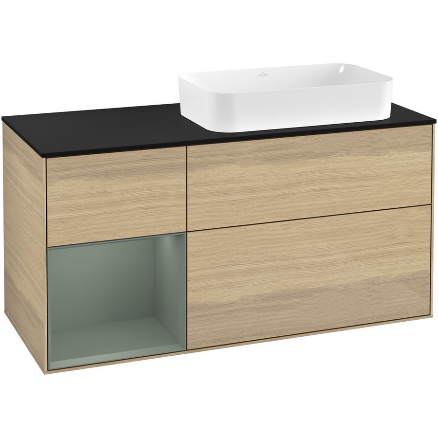 Wastafelonderkast Finion 1200x603x501mm Oak Veneer G272GMPC