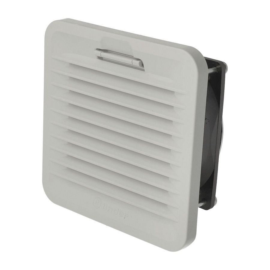 Filterventilator voor schakelkast 24m³/h 230V AC mt 1 grijs