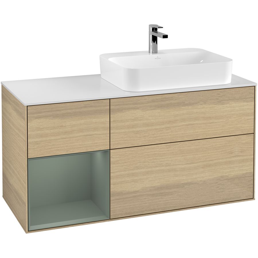 Wastafelonderkast Finion 1200x603x501mm Oak Veneer G391GMPC