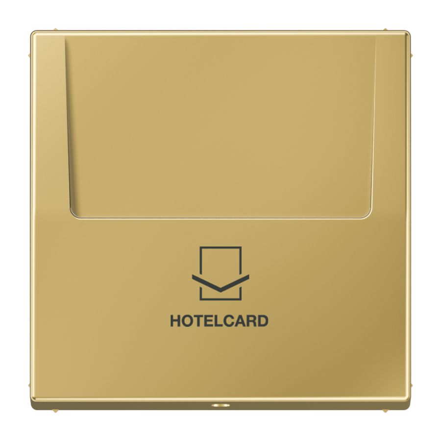 Afdekking hotelcard LS messing klassiek