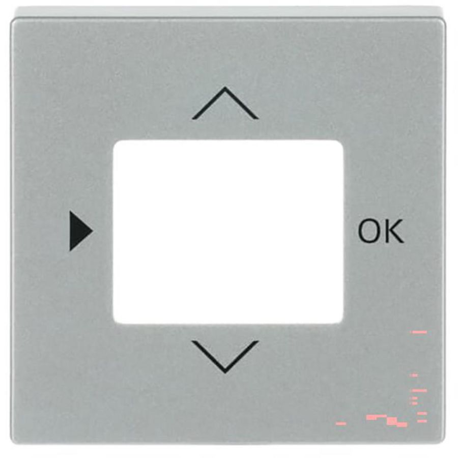 Centraalplaat voor timer/CO2/thermostaat s-aluzilver (6435-83)