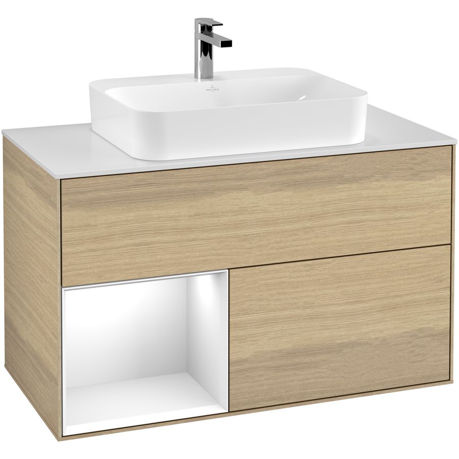 Wastafelonderkast Finion 1000x603x501mm Oak Veneer G361GFPC