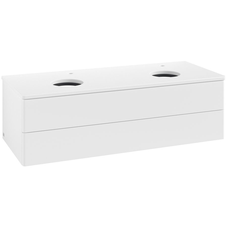 Wastafelonderkast Antao 1200x360x500mm White Matt Lacquer K24050MT