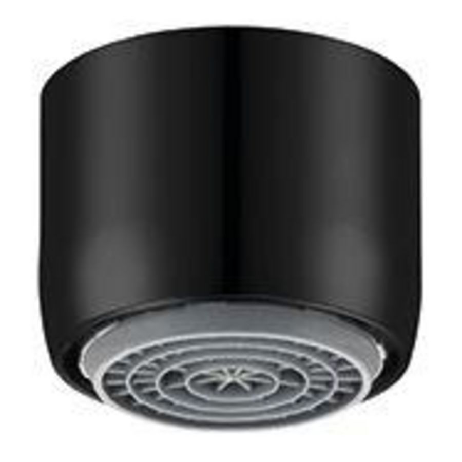Straalregelaar zwart mat M22x1 A=13.5-15/min 70071298