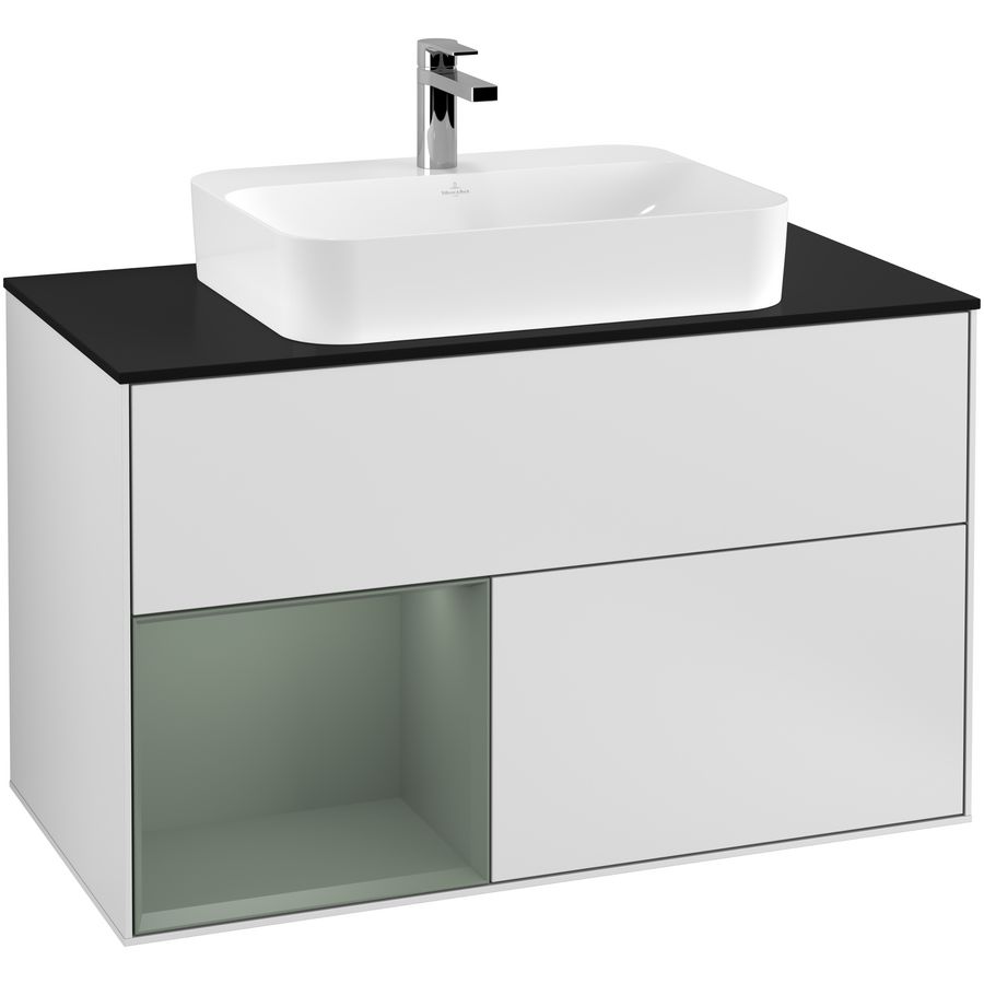 Wastafelonderkast Finion 1000x603x501mm White Matt Lacquer G362GMMT