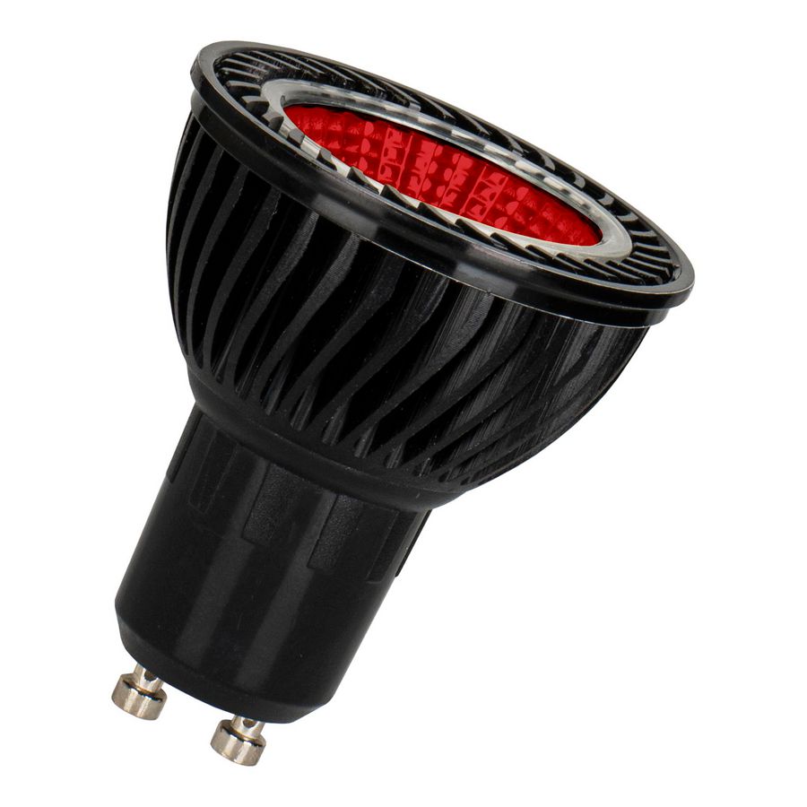 LED-lamp GU10 kleur PAR16 DIM 5.5W 50D rood