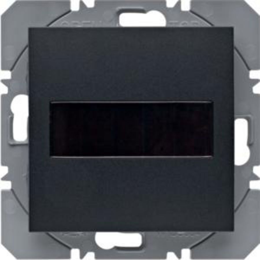 Vlakkewandzender KNX-RF 1-v zonnecel berker S.1/B.3/B.7 antraciet