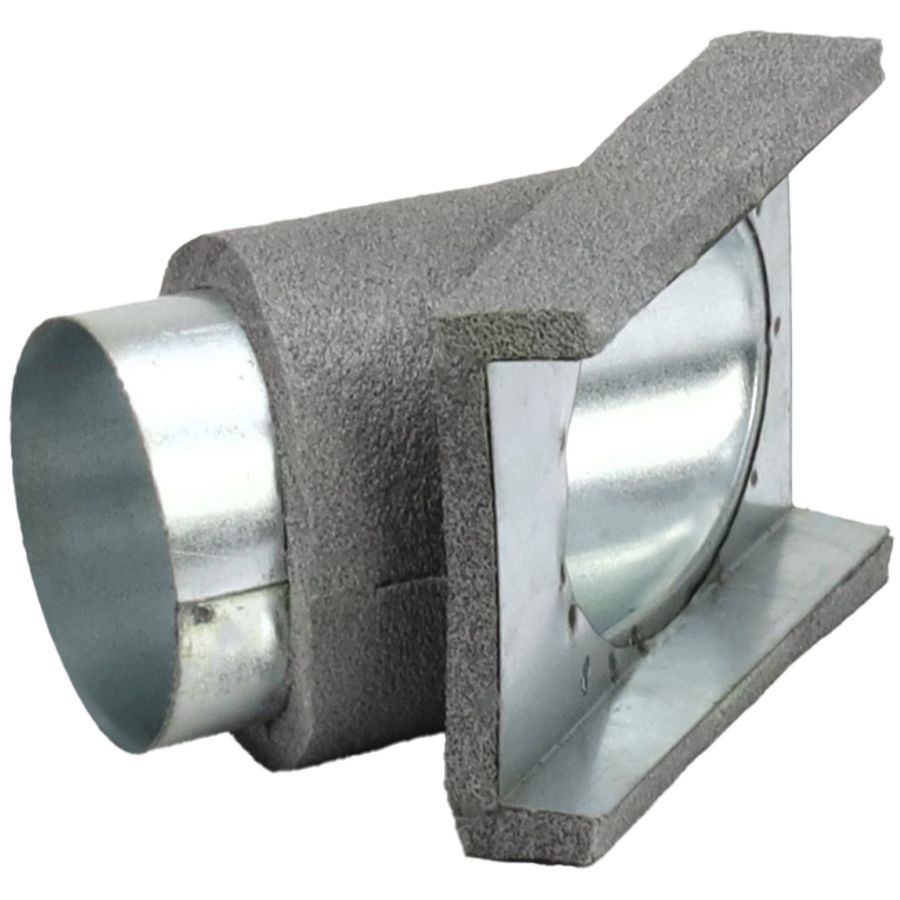 Aftak stuk 45° 80mm Thermoduct