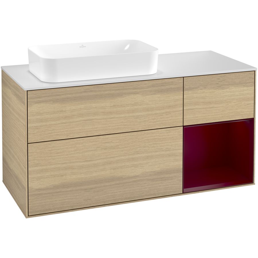 Wastafelonderkast Finion 1200x603x501mm Oak Veneer G281HBPC
