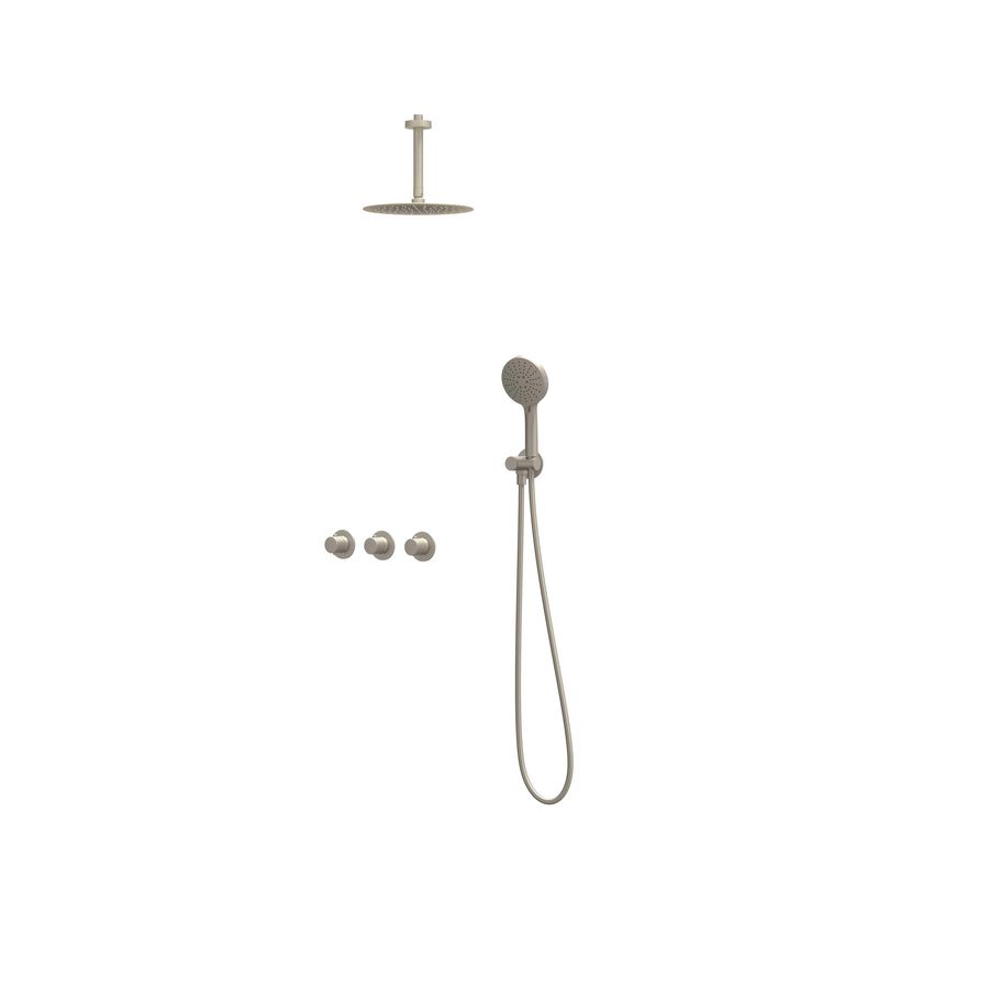 Afbouwdeel regendouche Combiset Nexus 4 inbouwthermostaat gebor. nickel CSN4EXGNBBBC excl. inbouwbox