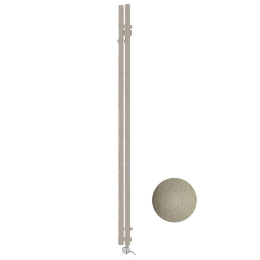 Buisradiator Tubo Hook E-Comfort 1200x95mm 200W Metallic Beige