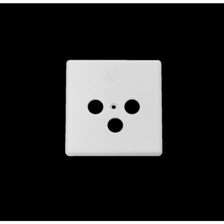 Afdekplaat 3-gats tbv GUT reinweiss VVE=10