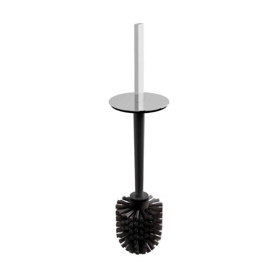 Flat reserve toiletborstel met chrome gr