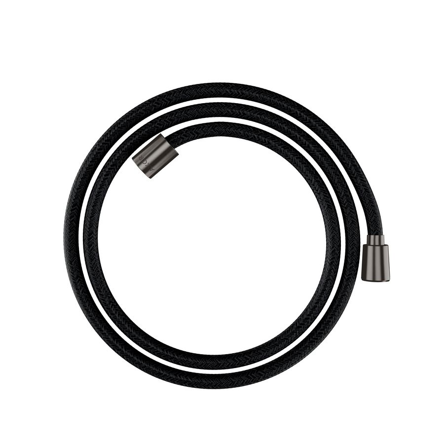 AXOR ShowerSolutions Textiel doucheslang 160cmmet conische en cylindrische moer Brushed Black Chrome 28259340