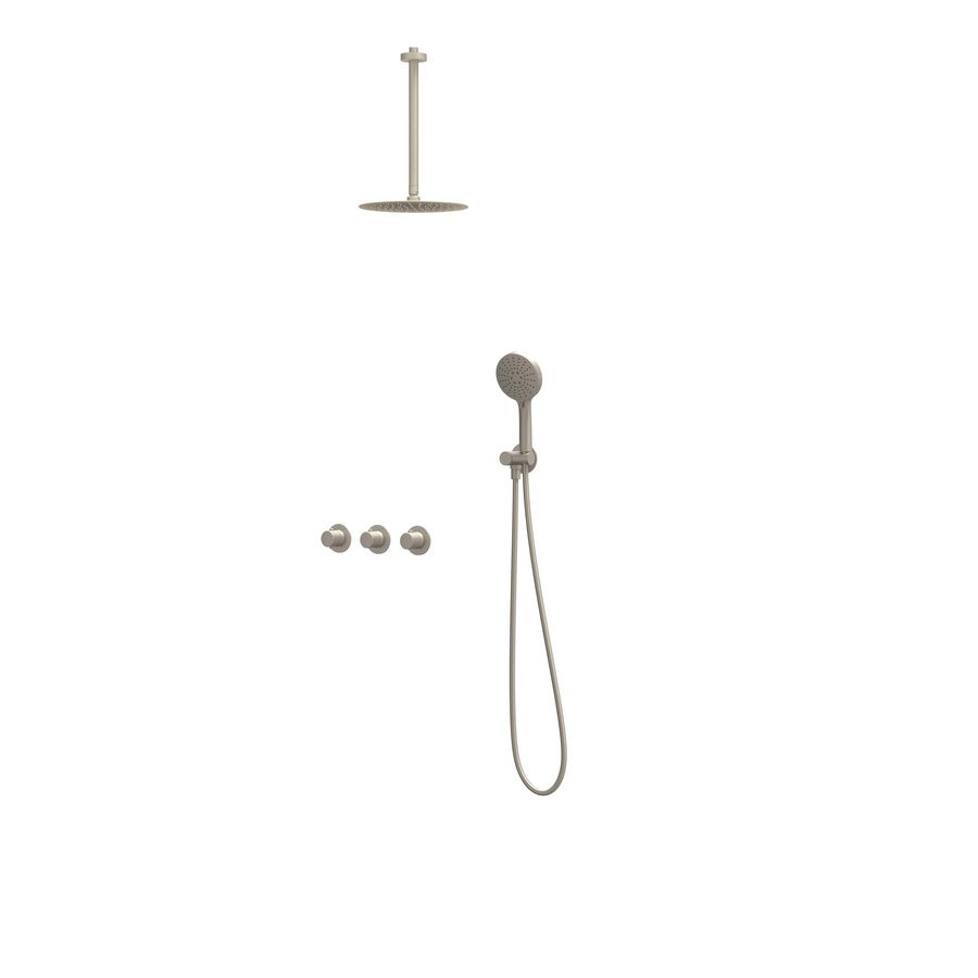 Afbouwdeel regendouche Combiset Nexus 4 inbouwthermostaat gebor. nickel CSN4EXGNBBCC excl. inbouwbox