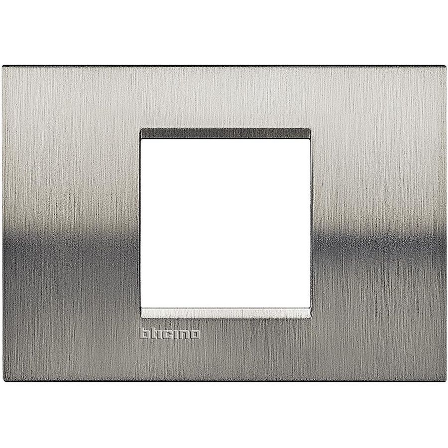 Afdekraam 2 modulen brede uitv. geborsteld staal Livinglight