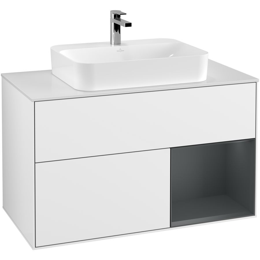Wastafelonderkast Finion 1000x603x501mm G.White.L G371HGGF