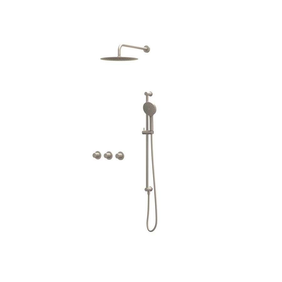 Afbouwdeel regendouche Combiset Nexus 4 inbouwthermostaat gebor. nickel CSN4EXGNBCAB excl. inbouwbox