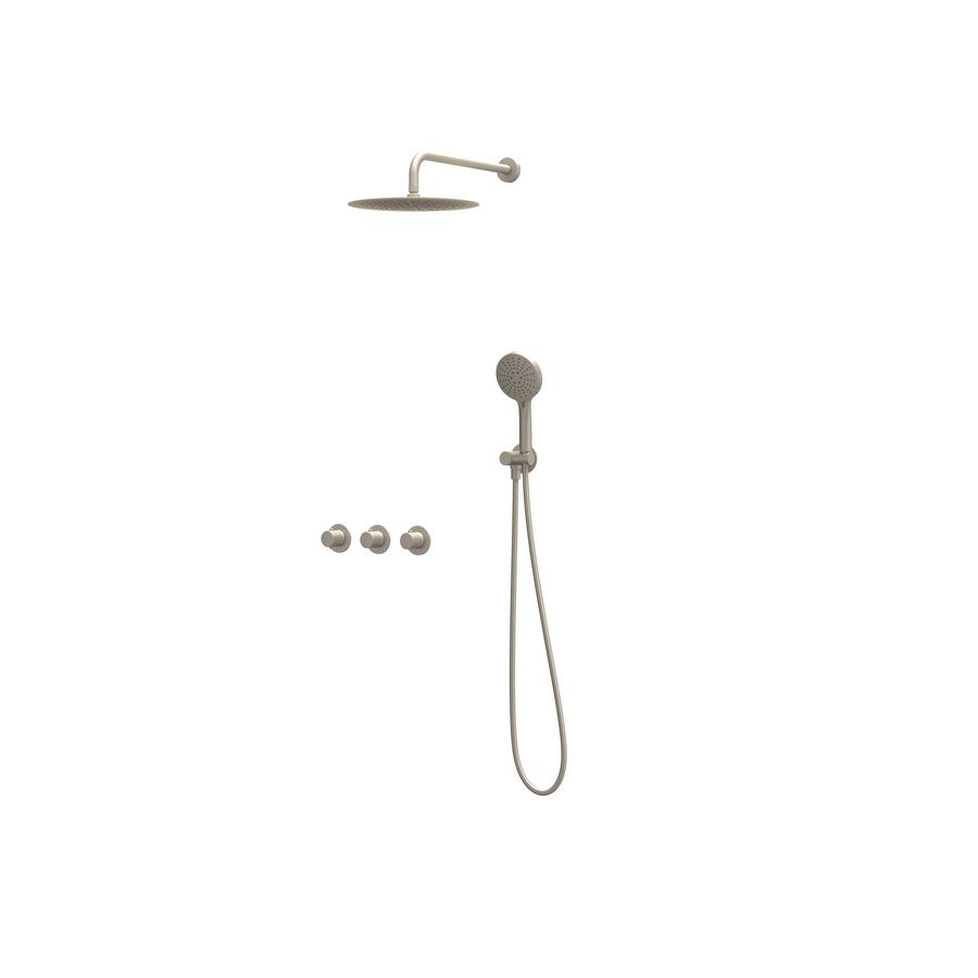 Afbouwdeel regendouche Combiset Nexus 4 inbouwthermostaat gebor. nickel CSN4EXGNBCAC excl. inbouwbox
